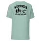 Wisconsin Long Way Home T-Shirt — Heather Prism Dusty Blue — back