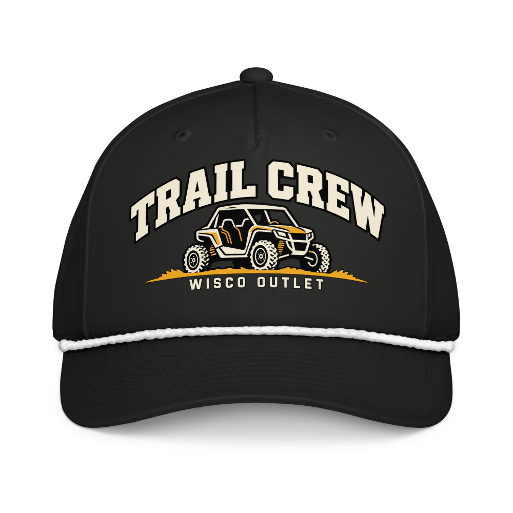 10 — Trail Crew rope hat, front