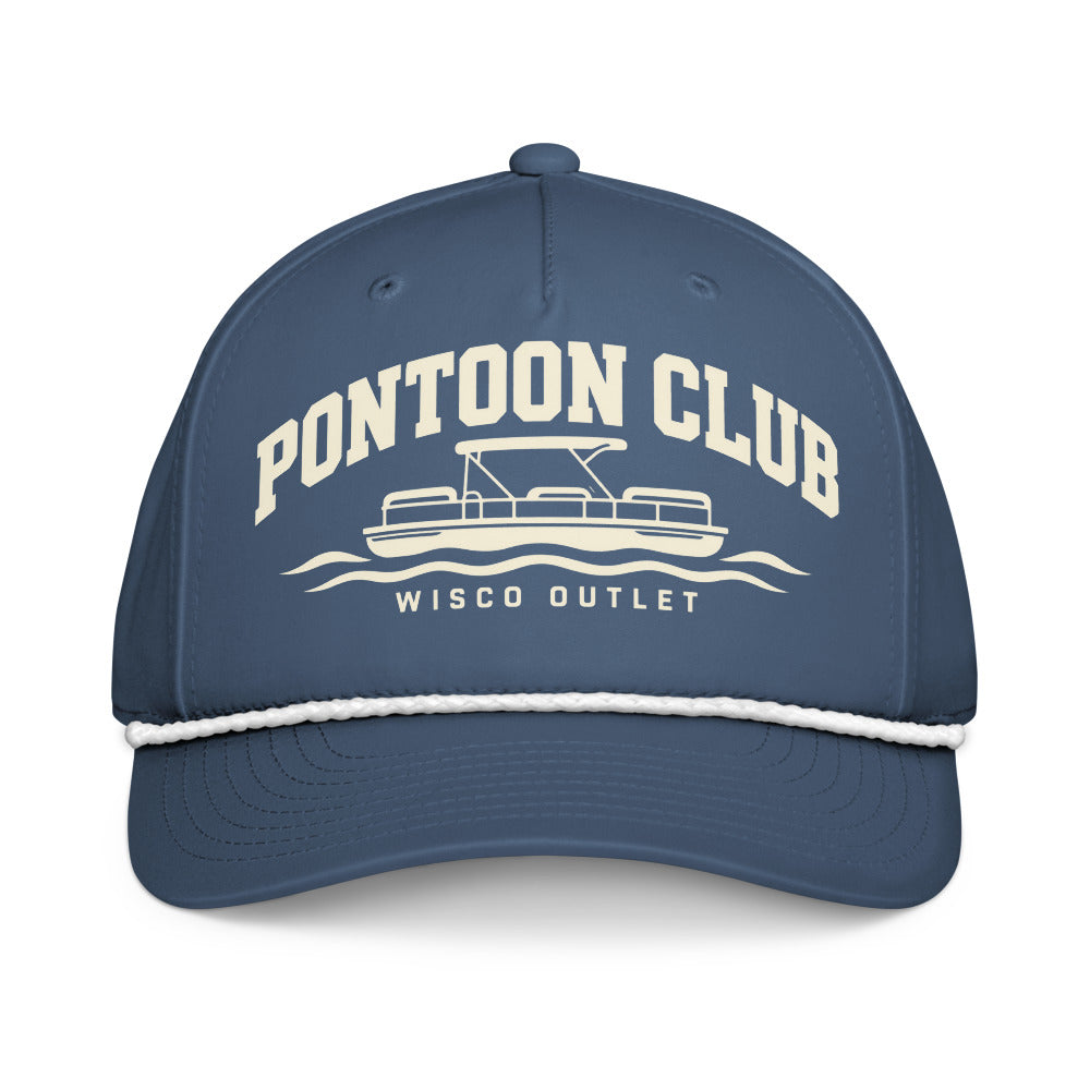 12 — Pontoon Club rope hat, front