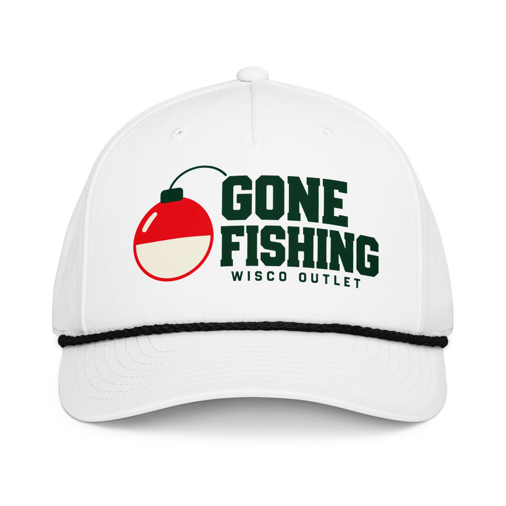 13 — Gone Fishing rope hat, front