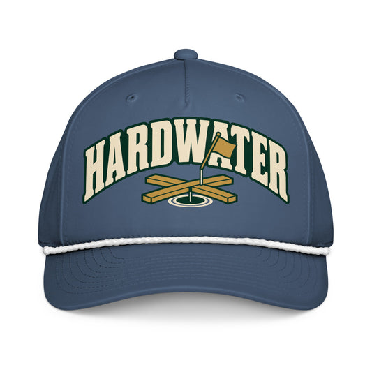 34 — Hardwater rope hat, front
