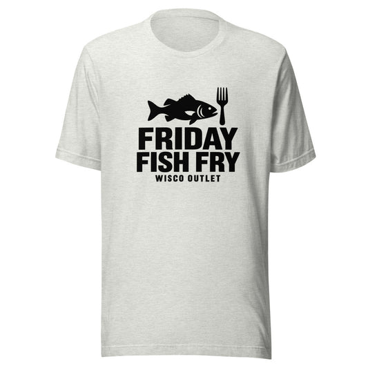 Friday Fish Fry T-Shirt — Ash — front