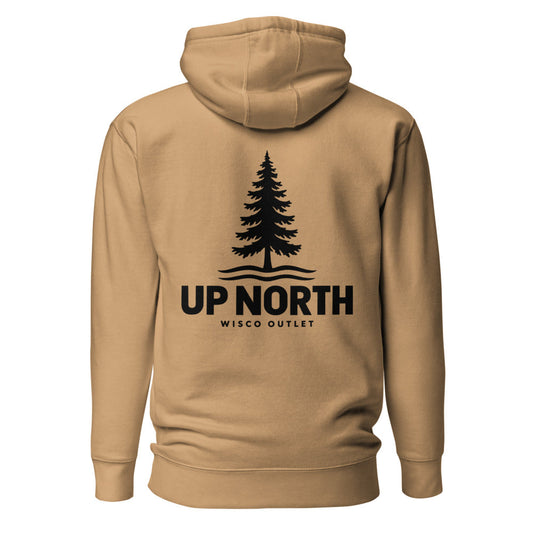 Up North Hoodie — Khaki — back