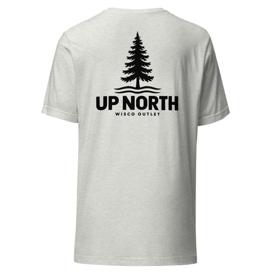 Up North T-Shirt — Ash — back