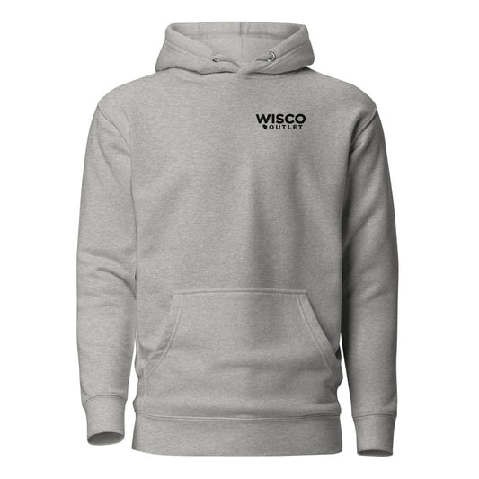 Wisco Wordmark Hoodie — Carbon Grey — front