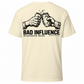 Bad Influence Wisconsin Made T-Shirt — Natural — back
