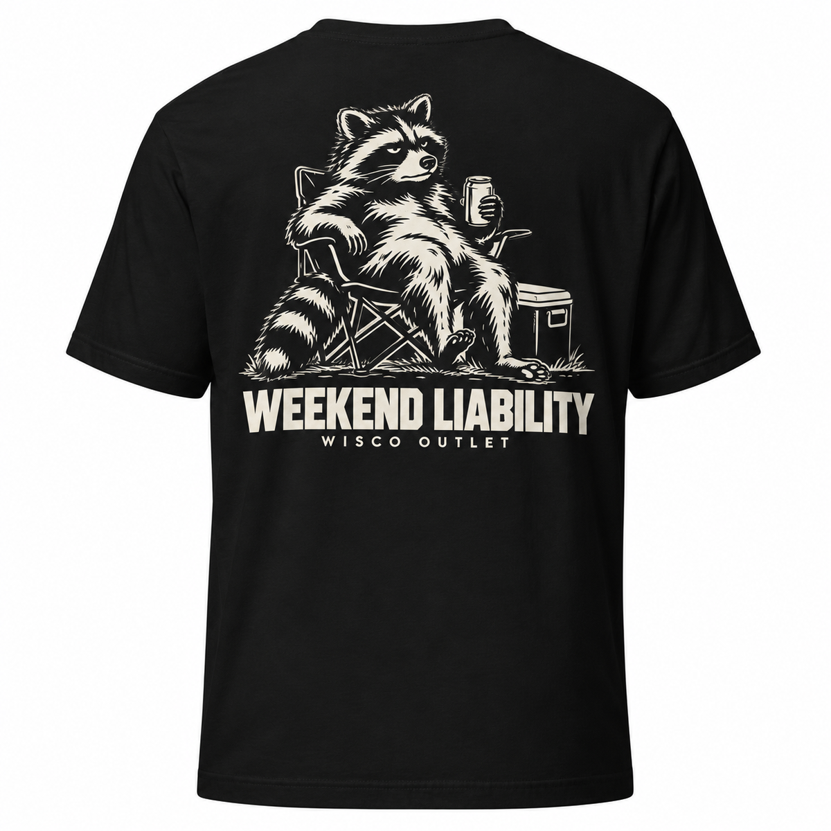 Weekend Liability T-Shirt — Black — back