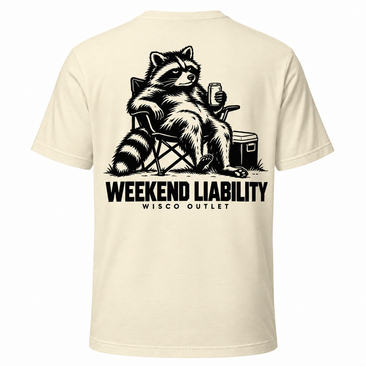 Weekend Liability T-Shirt — Natural — back