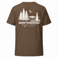 Northwoods Night Shift T-Shirt — Heather Brown — back