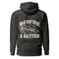 Wisco Outlet Bad Day to Be a Baitfish back design on Charcoal Heather hoodie