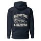Wisco Outlet Bad Day to Be a Baitfish back design on Navy Blazer hoodie