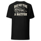 Wisco Outlet Bad Day to Be a Baitfish back design on Black tee