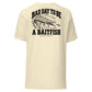 Wisco Outlet Bad Day to Be a Baitfish back design on Natural tee