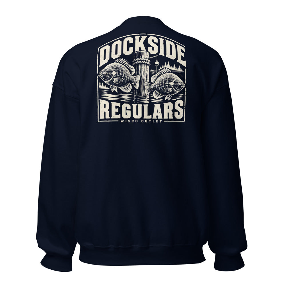 Wisco Outlet Dockside Regulars back design on Navy crew