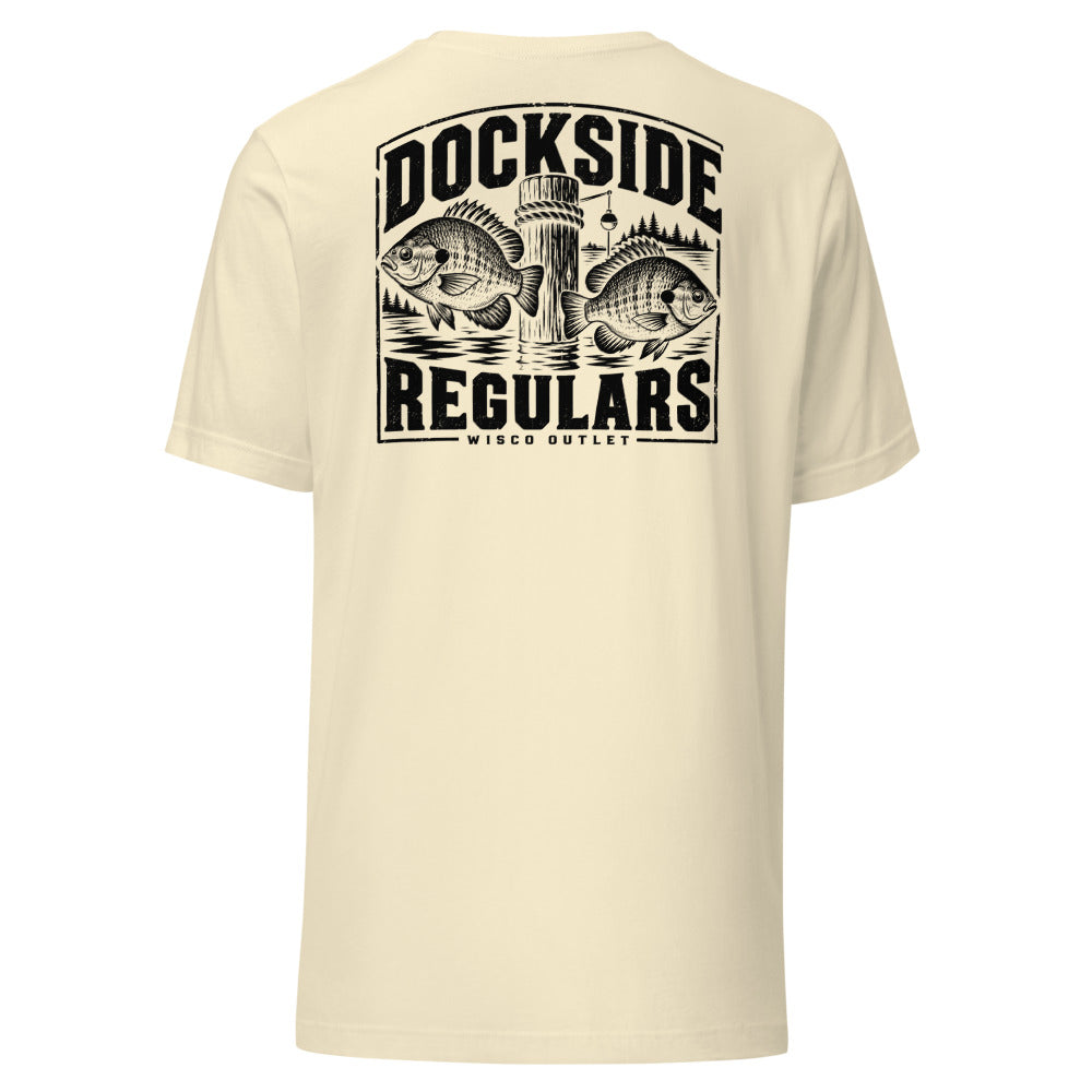 Wisco Outlet Dockside Regulars back design on Natural tee