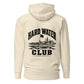 Wisco Outlet Hard Water Club back design on Bone hoodie