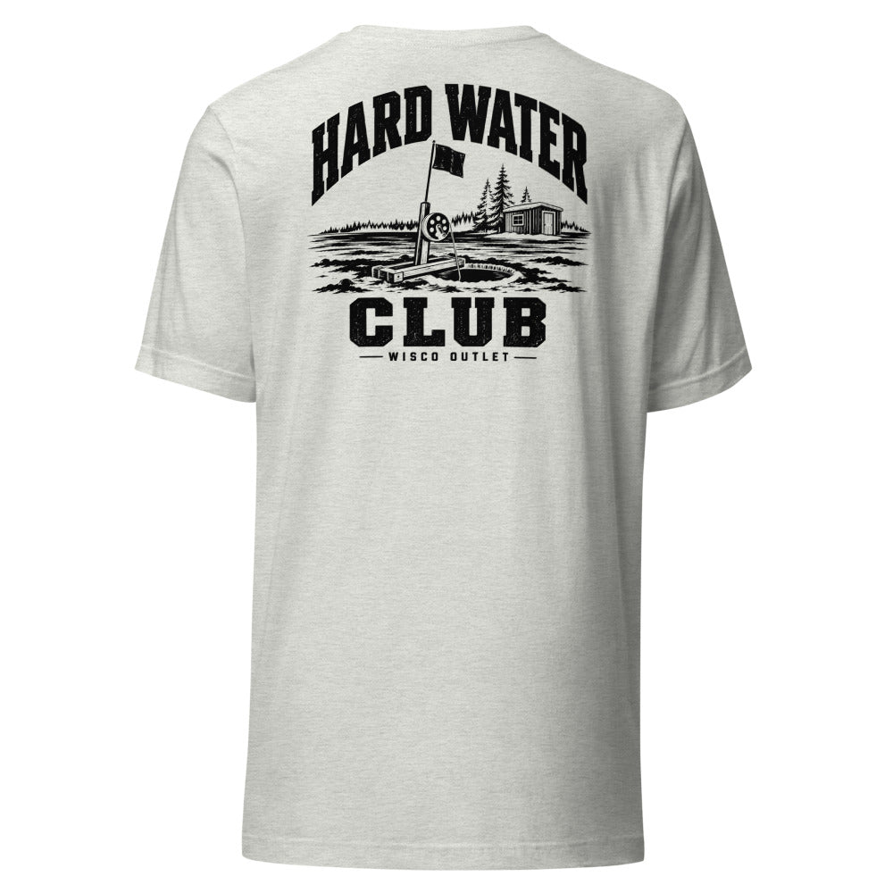 Wisco Outlet Hard Water Club back design on Ash tee