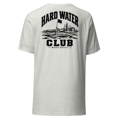 Wisco Outlet Hard Water Club back design on Ash tee