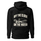 Wisco Outlet off the clock on the water back design on Black hoodie