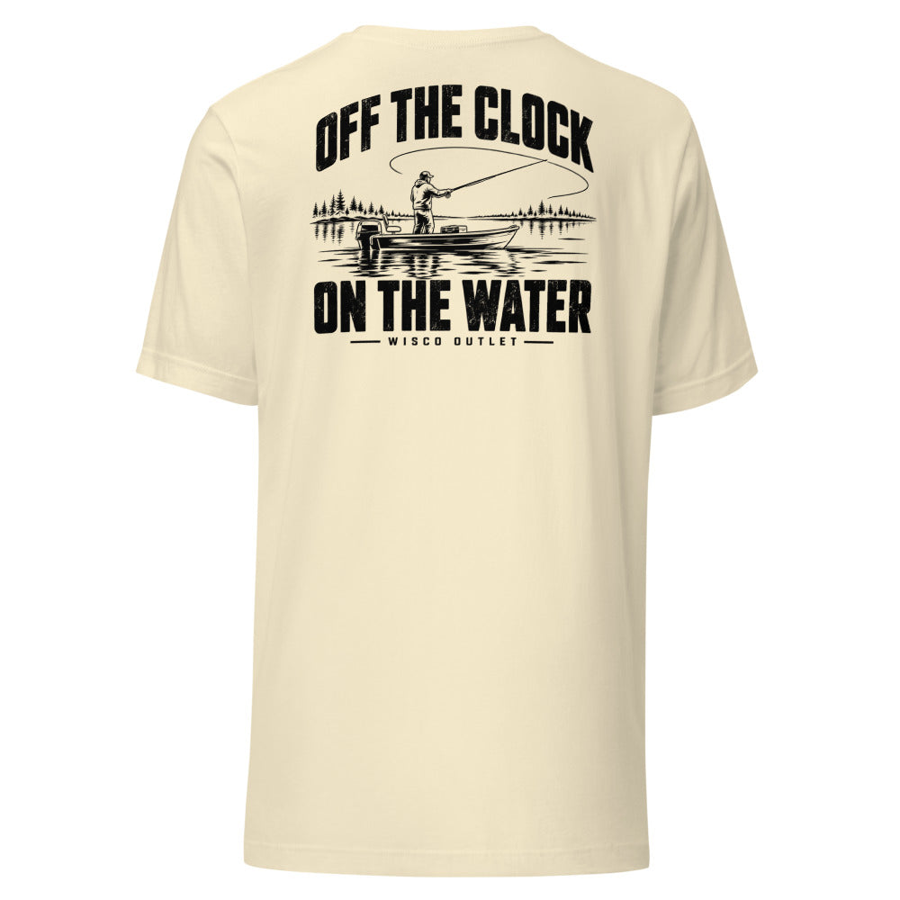Wisco Outlet off the clock on the water back design on Natural tee