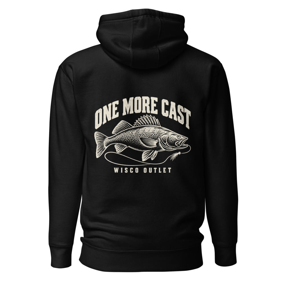 Wisco Outlet one more cast back design on Black hoodie