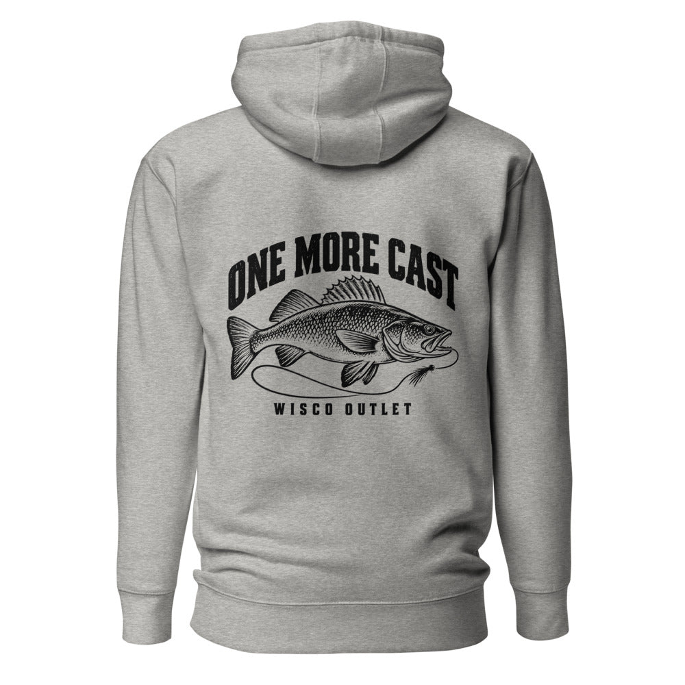 Wisco Outlet one more cast back design on Carbon Grey hoodie