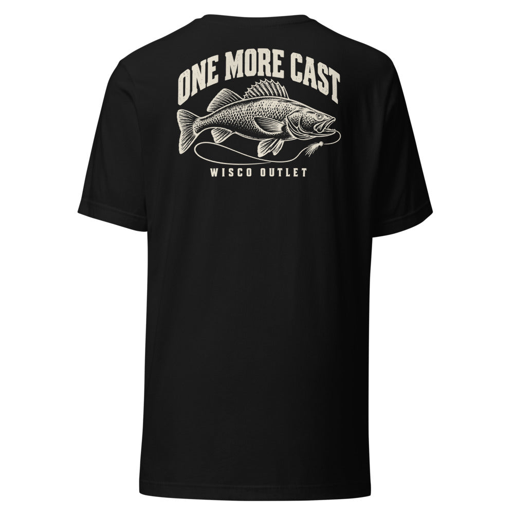 Wisco Outlet one more cast back design on Black tee