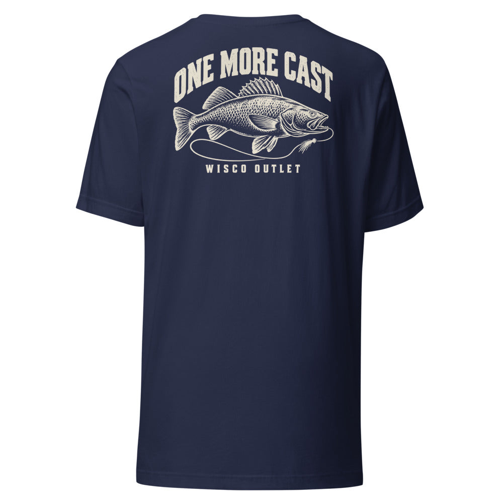 Wisco Outlet one more cast back design on Navy tee