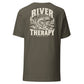 Wisco Outlet river therapy back design on Army tee