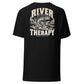 Wisco Outlet river therapy back design on Black tee