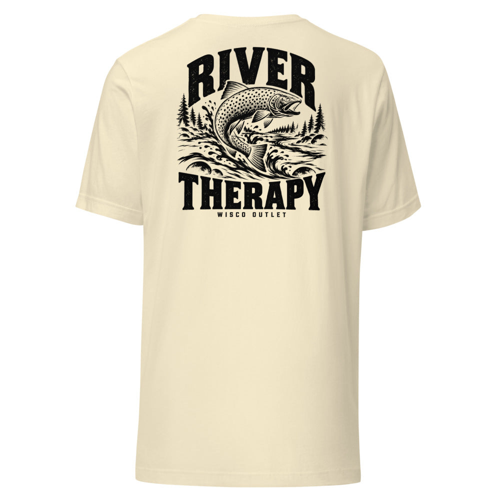 Wisco Outlet river therapy back design on Natural tee