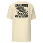 Wisco Outlet Smallmouth, Big Attitude back design on Natural tee