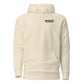 Wisco Outlet left-chest logo on Bone hoodie
