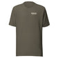 Wisco Outlet left-chest logo on Army tee