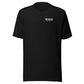 Wisco Outlet left-chest logo on Black tee