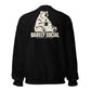 Barely Social — Crewneck Sweatshirt — Black — back