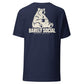 Barely Social — T-Shirt — Navy — back