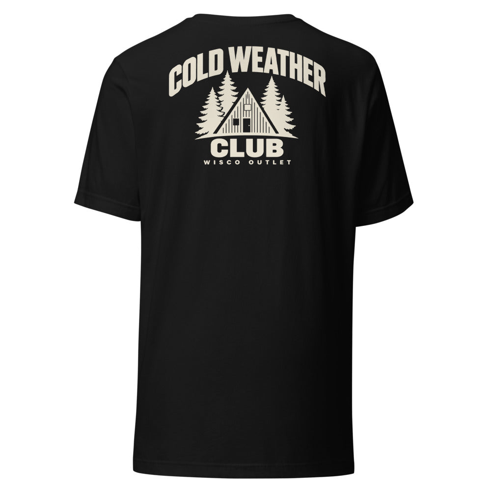 Cold Weather Club — T-Shirt — Black — back