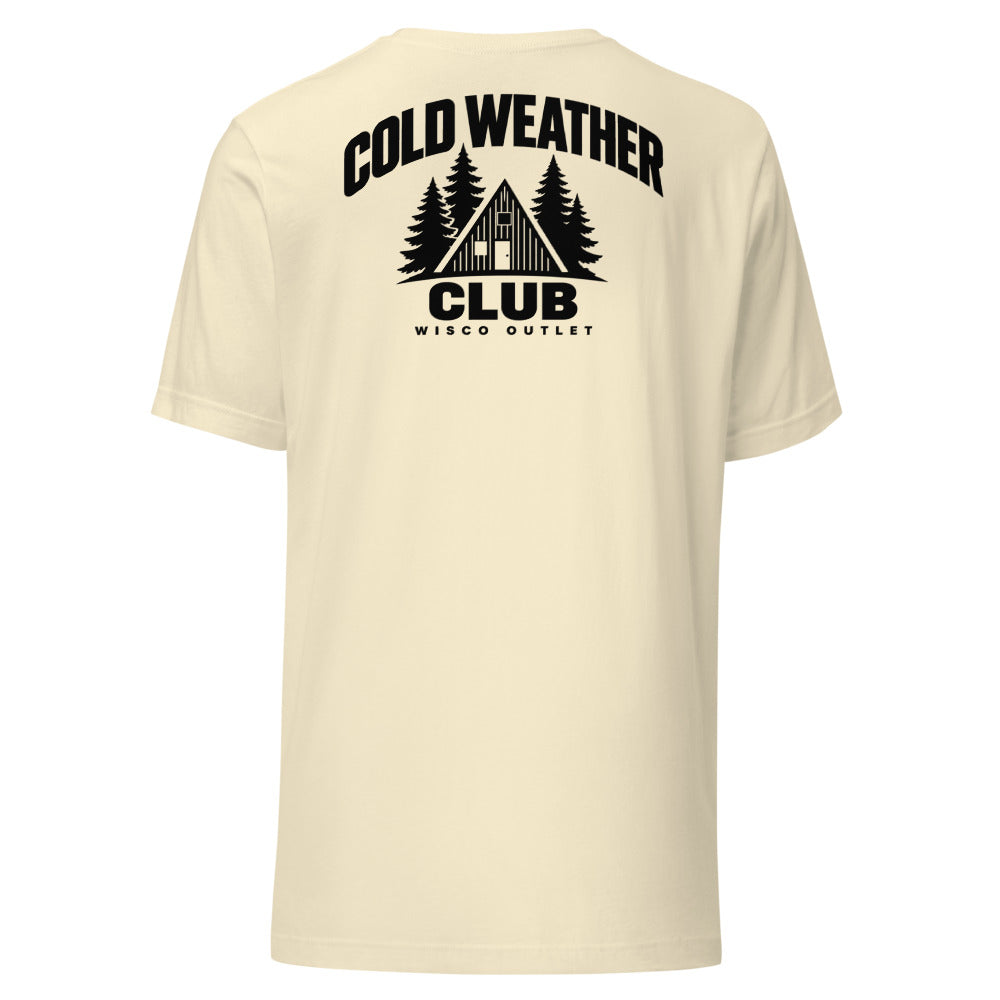 Cold Weather Club — T-Shirt — Natural — back