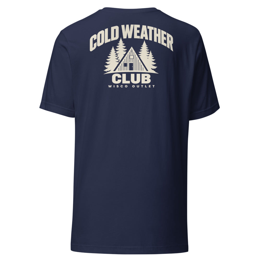 Cold Weather Club — T-Shirt — Navy — back