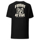 Friday at Five — T-Shirt — Black — back