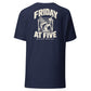 Friday at Five — T-Shirt — Navy — back
