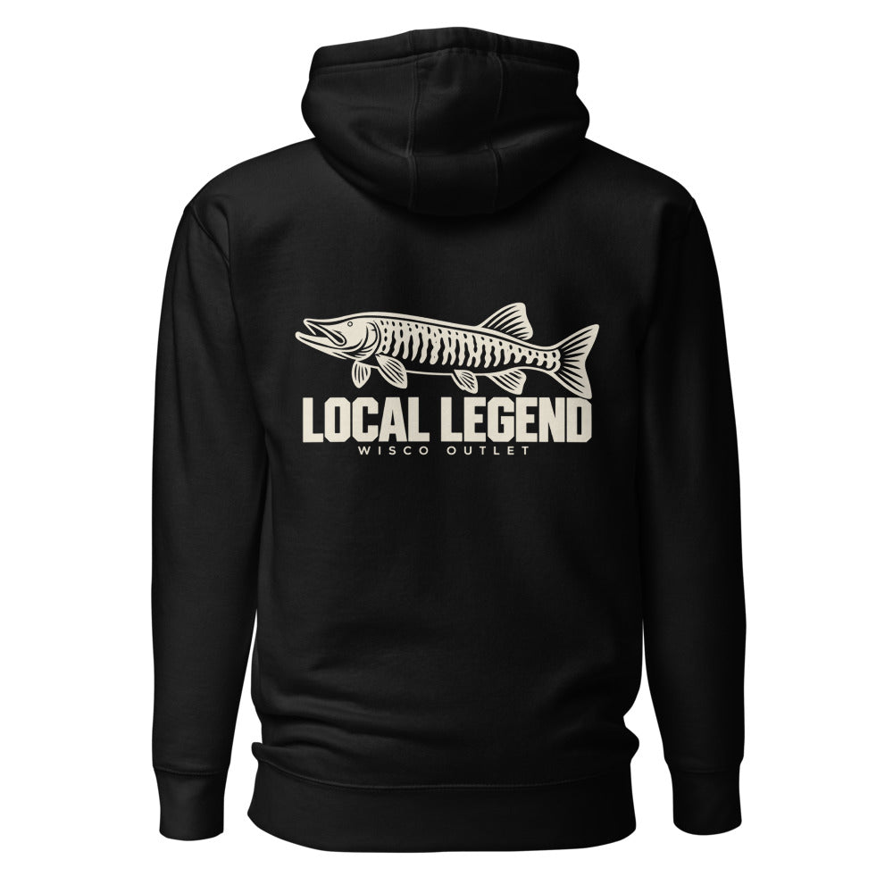 Local Legend — Hoodie — Black — back