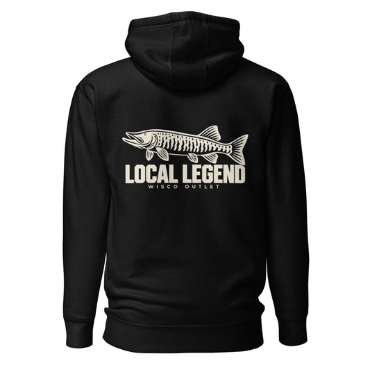 Local Legend — Hoodie — Black — back