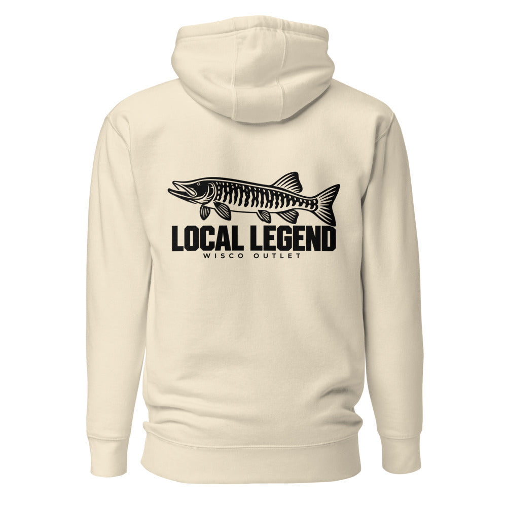 Local Legend — Hoodie — Bone — back