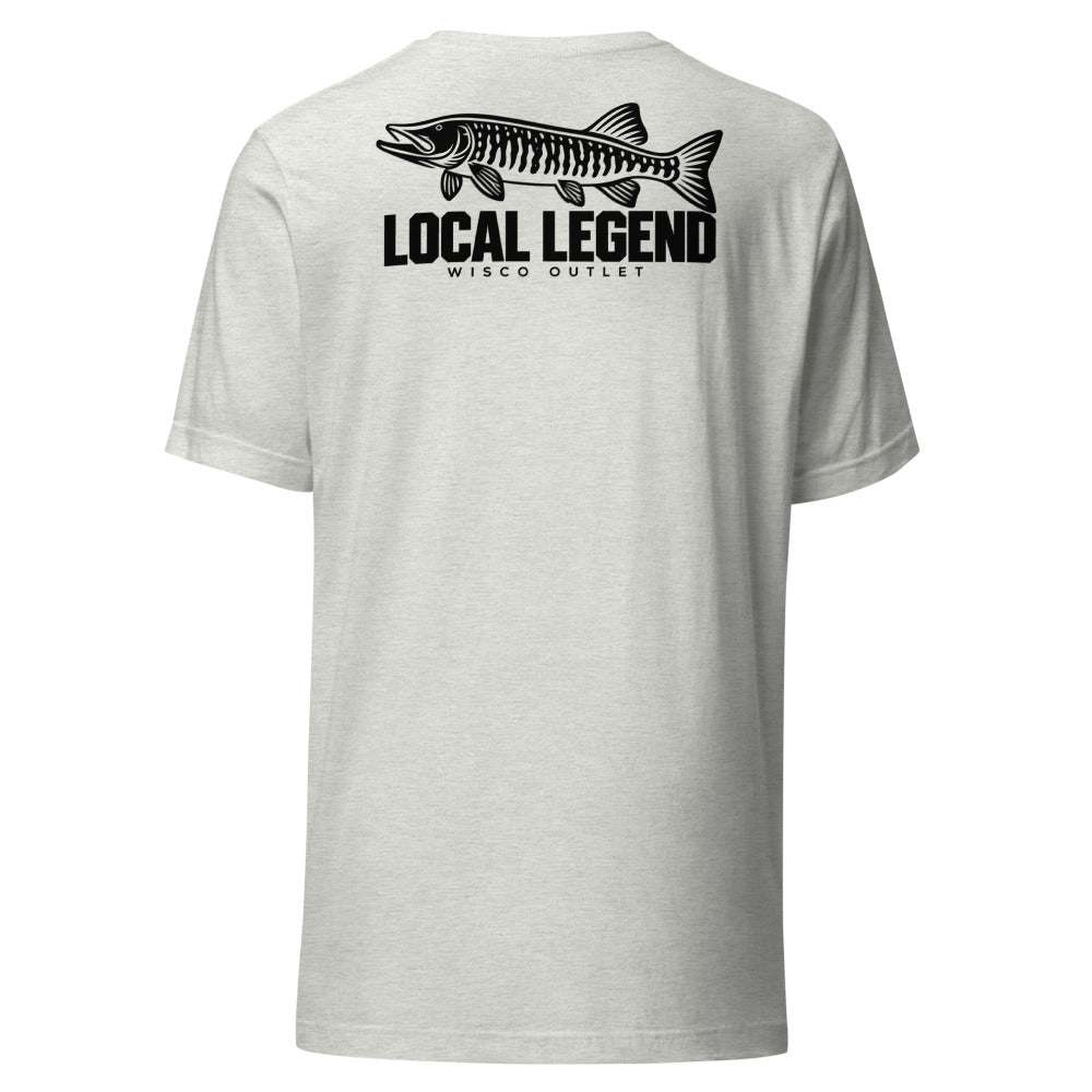 Local Legend — T-Shirt — Ash — back