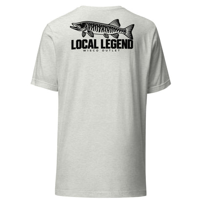 Local Legend — T-Shirt — Ash — back
