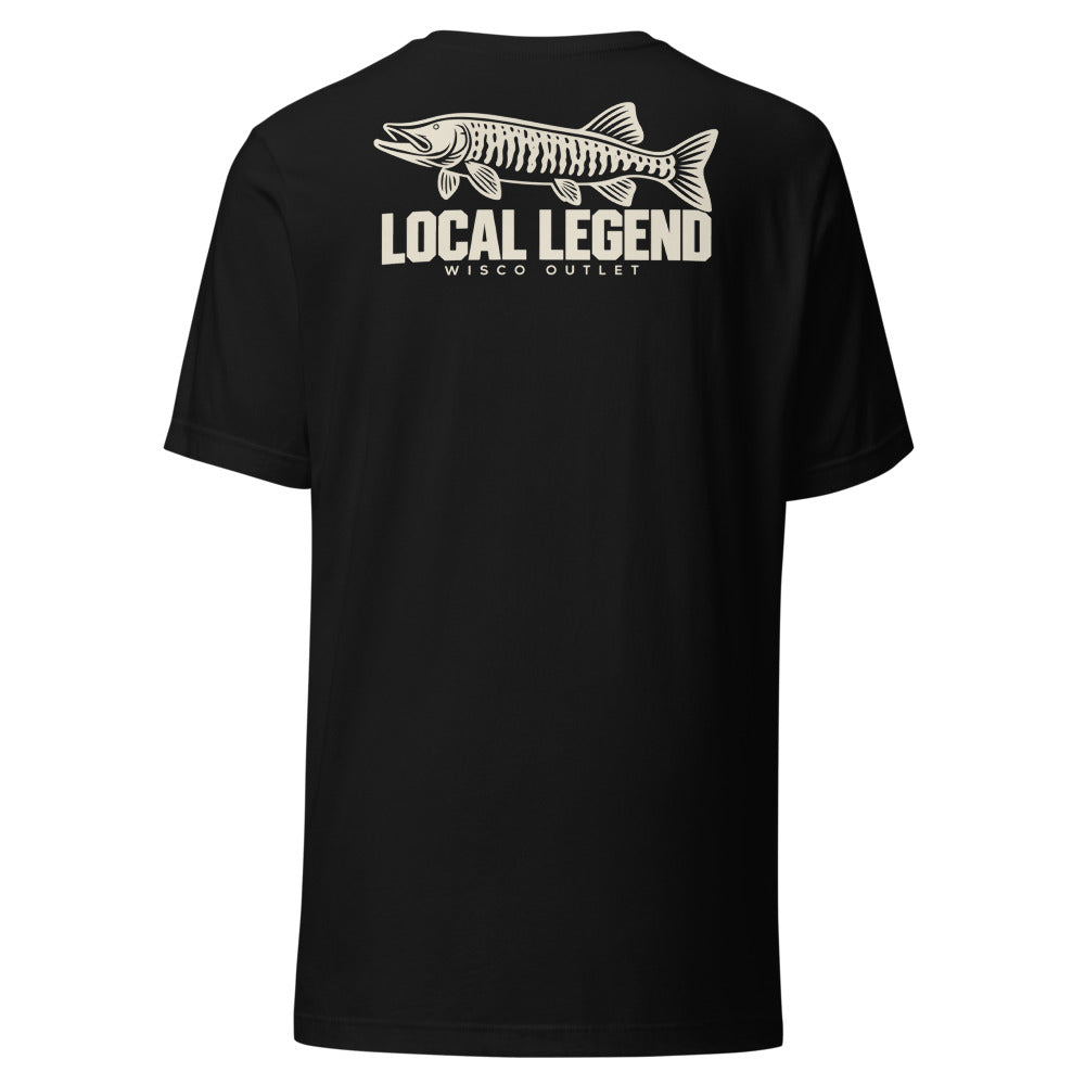 Local Legend — T-Shirt — Black — back