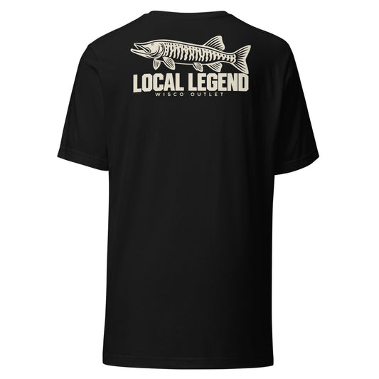 Local Legend — T-Shirt — Black — back