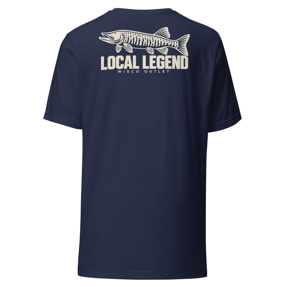 Local Legend — T-Shirt — Navy — back